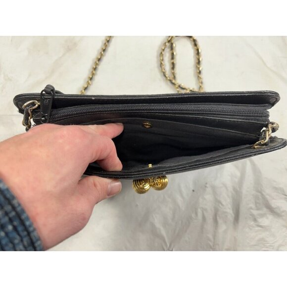 Bruno Lorelli Black Shoulder Purse with wallet - Picture 9 of 15